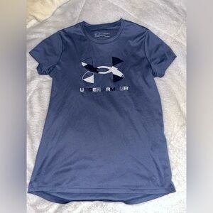 Girls Under Armour Graphite Performance Tee
